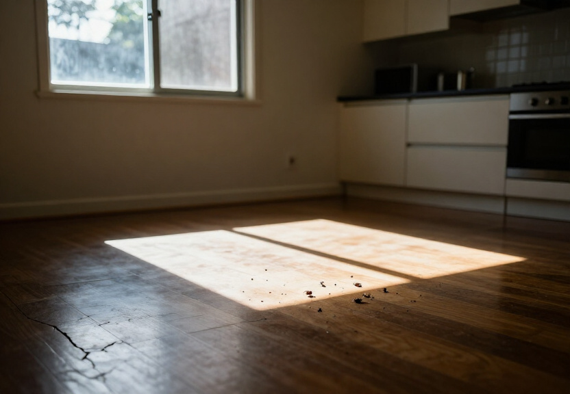 Termite damage in a Parklea home before treatment